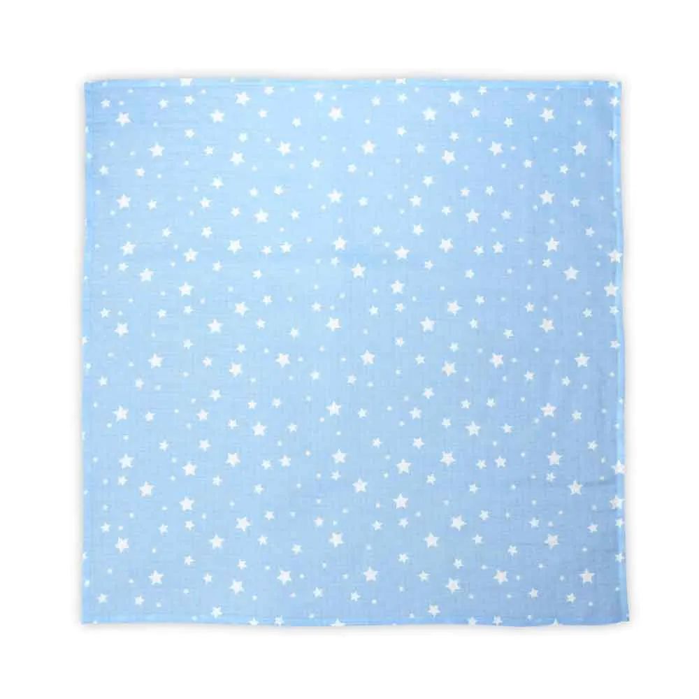 Scutec muselina Lorelli Nappy 80 x 80 cm Aquatic Star - poza 1