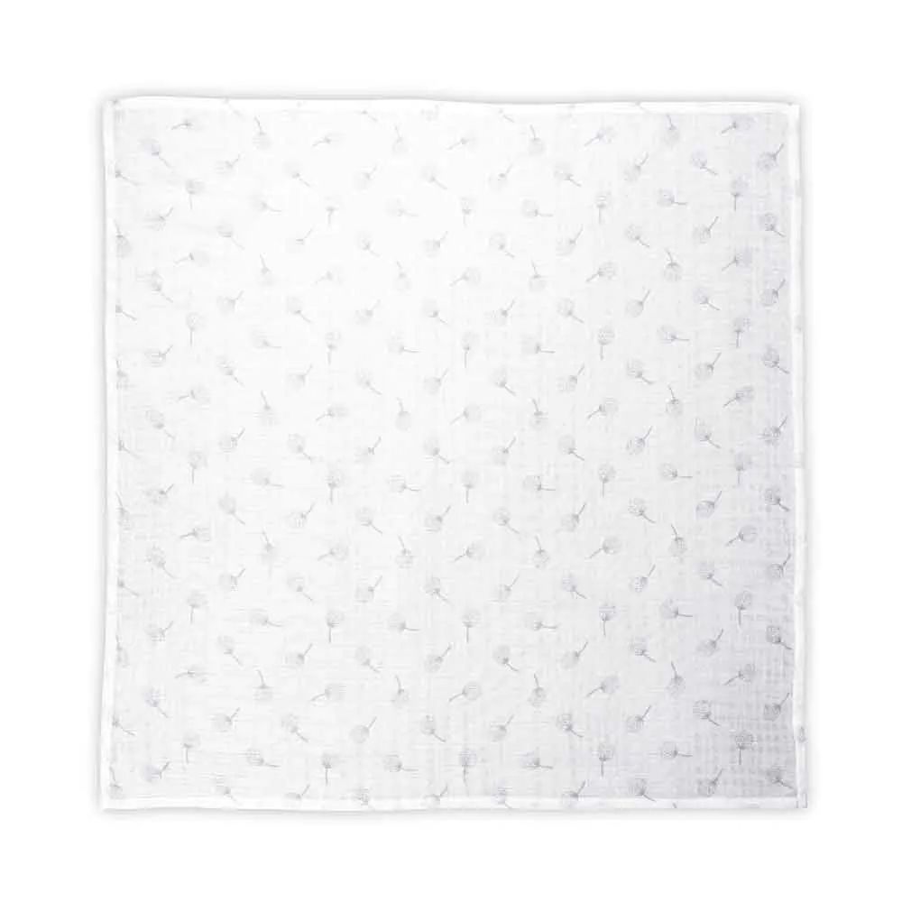Scutec muselina Lorelli Nappy 80 x 80 cm Grey Floral