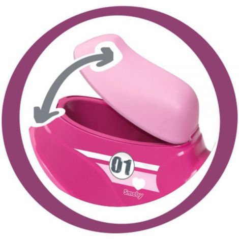 Scuter Smoby Scooter Ride-On pink - poza 2