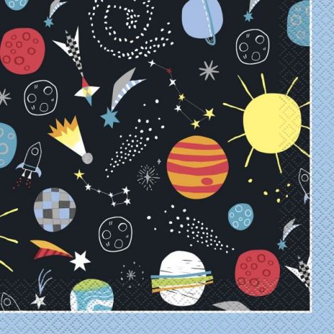 Servetele petrecere cosmos 33x33 cm - poza 1