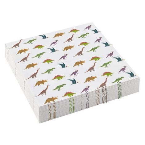 Servetele petrecere dinozauri 25x25 cm - poza 2