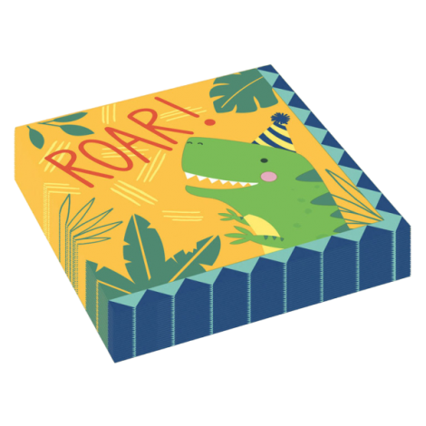 Servetele petrecere dinozauri roar 33x33 cm