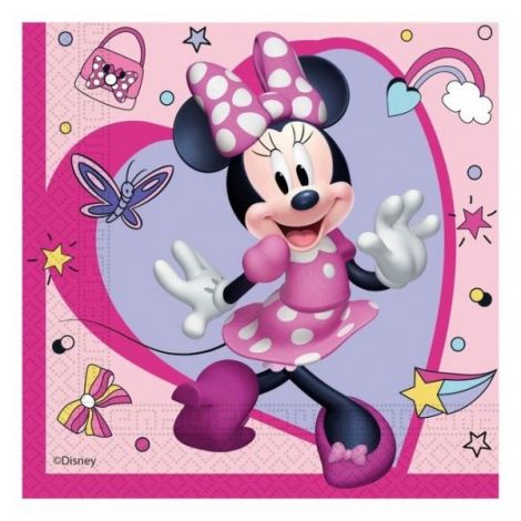 Servetele petrecere minnie mouse junior 33x33 cm Procos PR93832 - poza 2