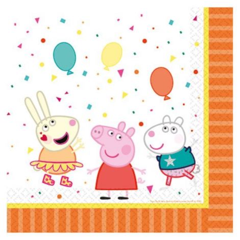 Servetele petrecere peppa pig 33x33 cm - poza 1