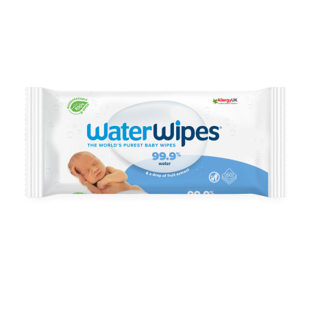 Servetele umede Biodegradabile Water Wipes, 60 buc - poza 1