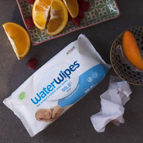 Servetele umede Biodegradabile Water Wipes, 9 pachete x 60 buc, 540 buc - poza 2