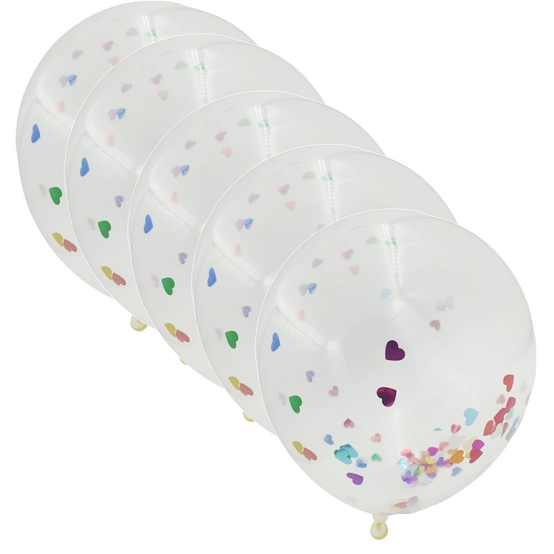 Set 10 Baloane aniversare, 11cm, transparent