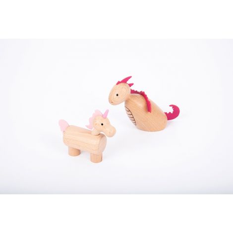 Set 10 figurine din lemn Lumea Basmelor - poza 4