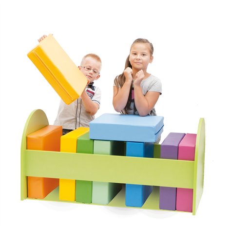 Set 10 perne 30x30x10 cm cu Suport din lemn inclus, gradinita, cresa - poza 3