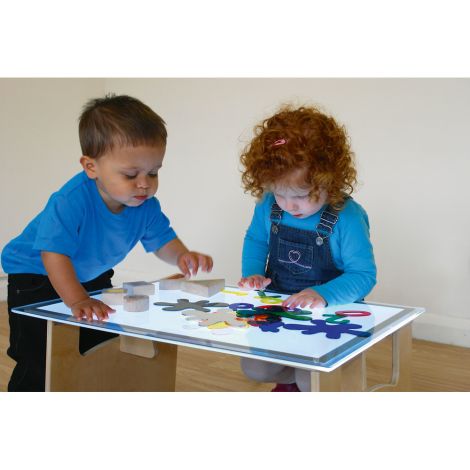 Set 10 piese translucide din plastic in forma de pata pentru tableta sau masa luminoasa - poza 3