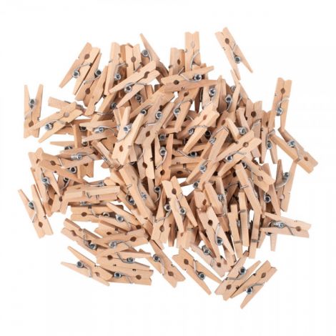 Set 100 clestisori rufe 25 mm natur, pentru activitati de creatie - poza 1
