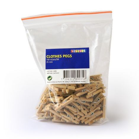 Set 100 clestisori rufe 25 mm natur, pentru activitati de creatie - poza 2