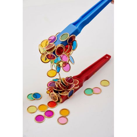 Set 100 jetoane metalice colorate - poza 2