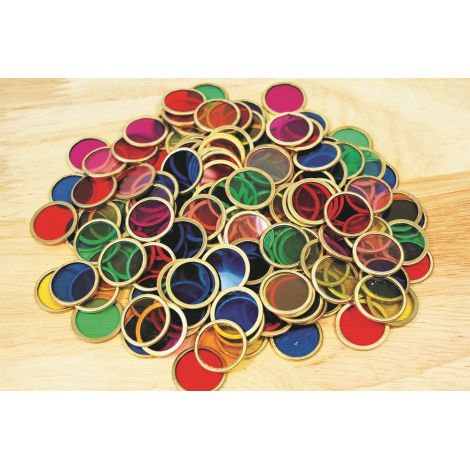 Set 100 jetoane metalice colorate - poza 3