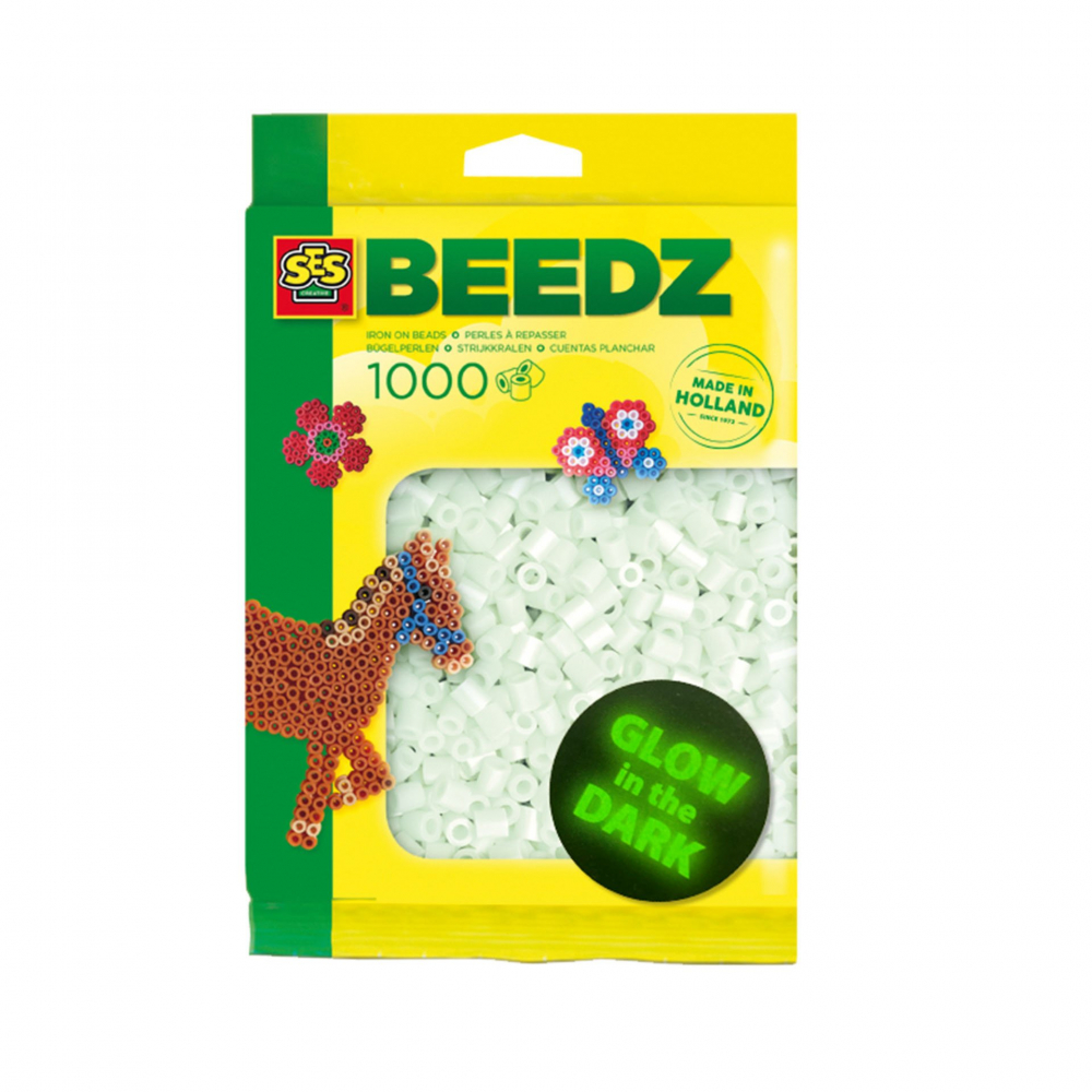Set 1000 margele de calcat straluceste in intuneric Beedz,+5 ani