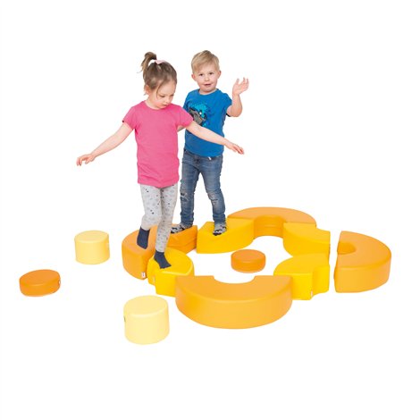 Set 11 blocuri din spuma cu huse detasabile Baby, cu certificat Oeko-Tex, cresa si gradinita - poza 2