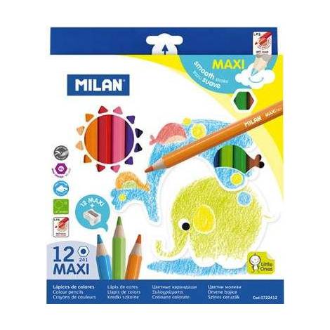 Set 12 creioane colorate Maxi - Milan - poza 1