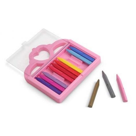 Set 12 Creioane Colorate Triunghiulare Princess Melissa & Doug 4155 - poza 2