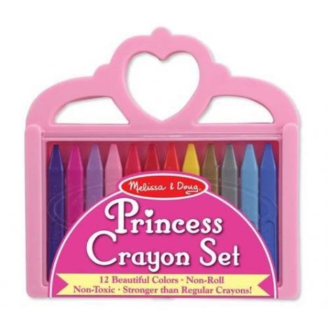 Set 12 Creioane Colorate Triunghiulare Princess Melissa & Doug 4155 - poza 3