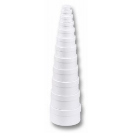 Set 12 cutiute albe din carton - poza 4
