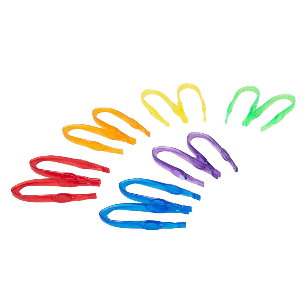 Set 12 pensete translucide colorate, TickiT multicolor