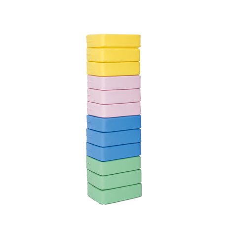 Set 12 perne puf dreptunghiulare, 30 x 20 x 8 cm, certificat Oeko-tex, cresa si gradinita - poza 1