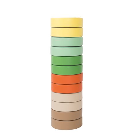 Set 12 pufuri din spuma Nature, 30 cm diam, 8 cm grosime, cresa si gradinita - poza 1