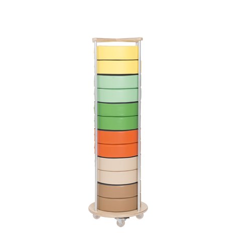 Set 12 pufuri din spuma Nature, 30 cm diam, 8 cm grosime, cresa si gradinita - poza 3