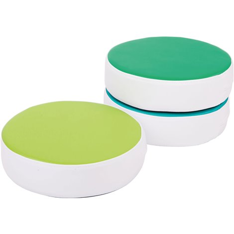 Set 12 pufuri rotunde din spuma Drops, 30 cm diam, 8 cm grosime, cresa si gradinita - poza 4