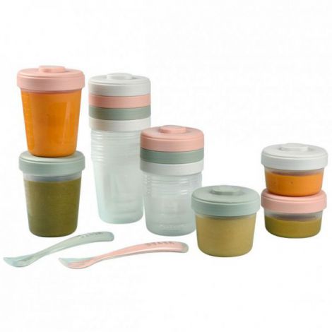 Set 12 recipiente hrana Beaba Eucalyptus 2x90 ml, 4x150 ml, 6x250 ml - poza 3