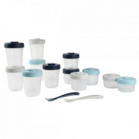 Set 12 recipiente hrana Beaba Storm 2x90 ml, 4x150 ml, 6x250 ml - poza 1