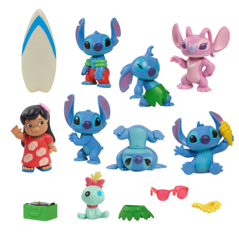 Set 13 figurine Disney Stitch Deluxe - poza 1
