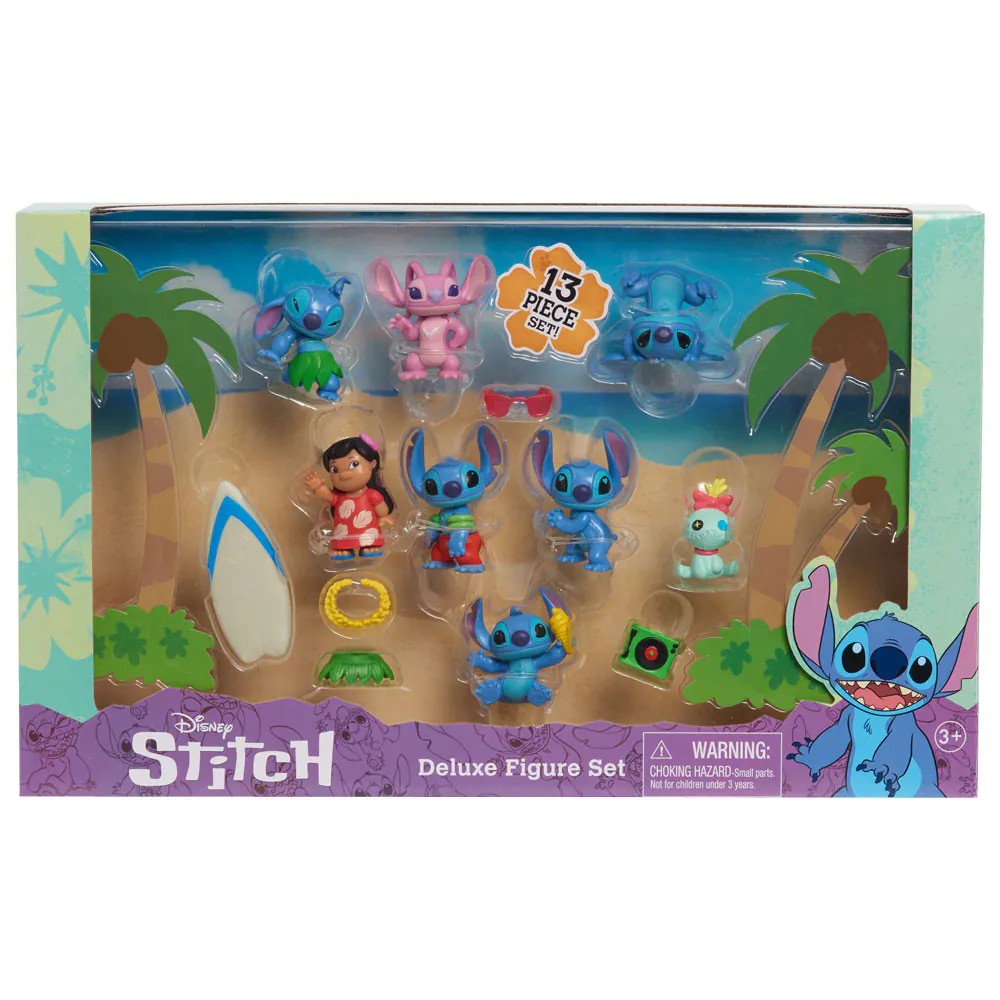 Set 13 figurine Disney Stitch Deluxe - poza 2
