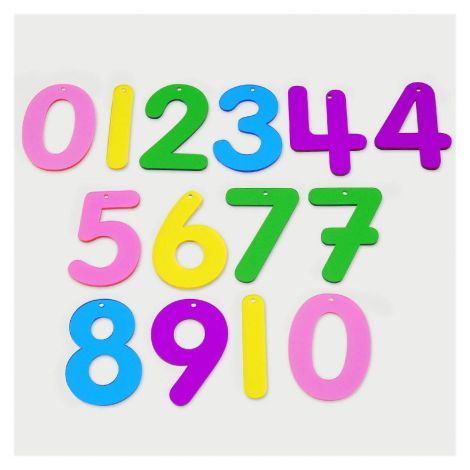 Set 14 numere translucide Curcubeu pentru tablete si mese luminoase - poza 2