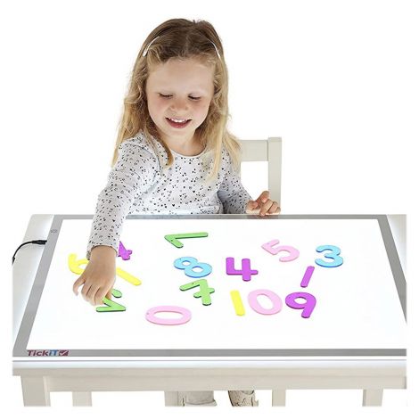 Set 14 numere translucide Curcubeu pentru tablete si mese luminoase - poza 3
