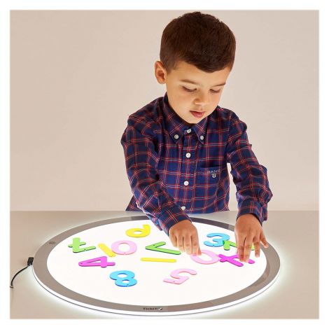 Set 14 numere translucide Curcubeu pentru tablete si mese luminoase - poza 4