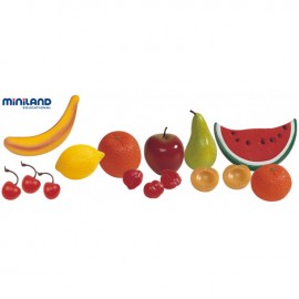 Set 15 fructe din plastic - Miniland