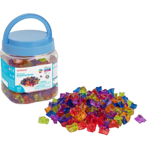 Set 150 piese translucide pentru numarare si sortare - poza 1