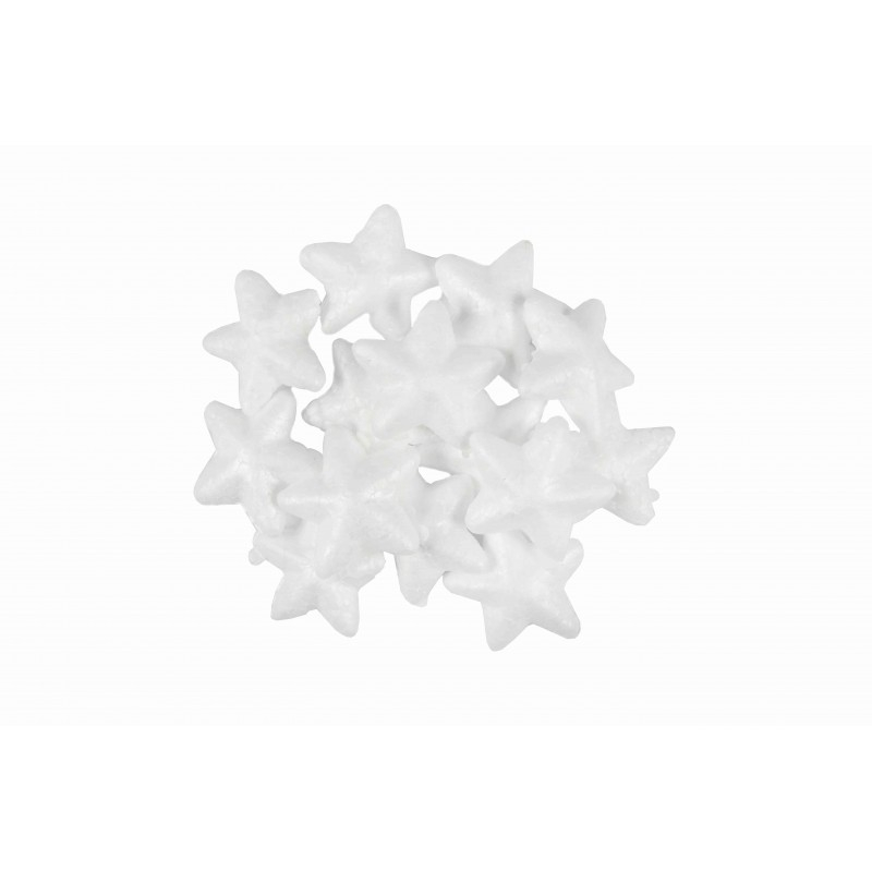 Set 16 figurine stelute pentru activitati crafts,polistiren,3 cm