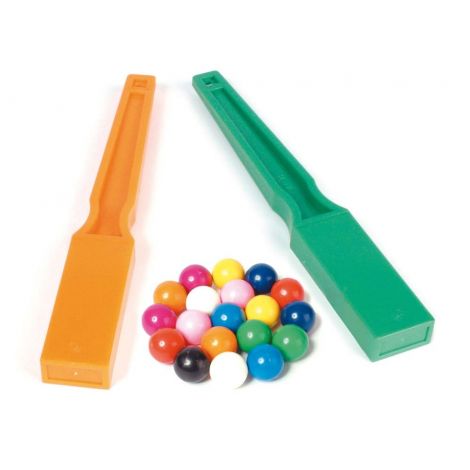 Set 2 baghete magnetice si bile pentru experimentare magnetism - poza 1