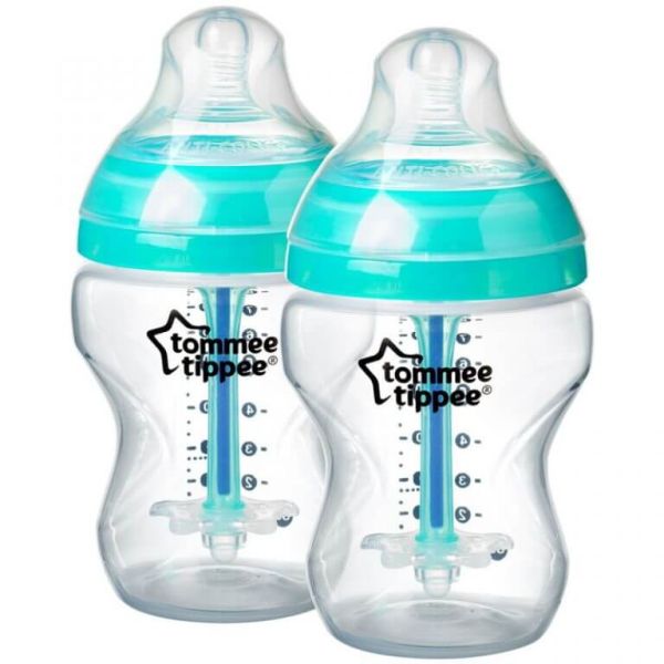 Set 2 biberoane cu sistem anti-colici Tommee Tippee 260 ml