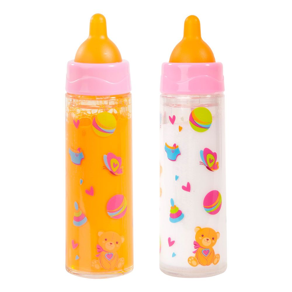Set 2 biberoane de jucarie pentru papusi Bayer - poza 1