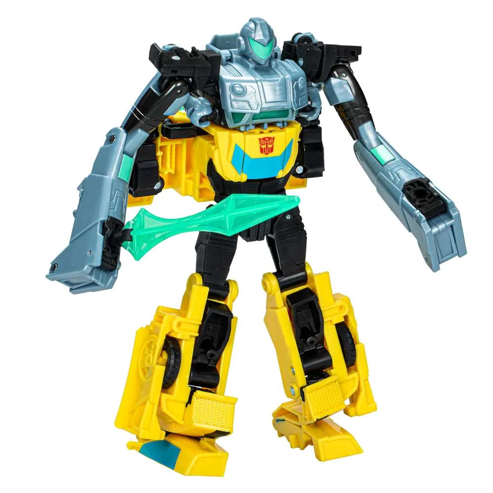Set 2 figurine Hasbro Transformers Cyber Combiner Earth Spark Bumblebee si Mo Malto - poza 4