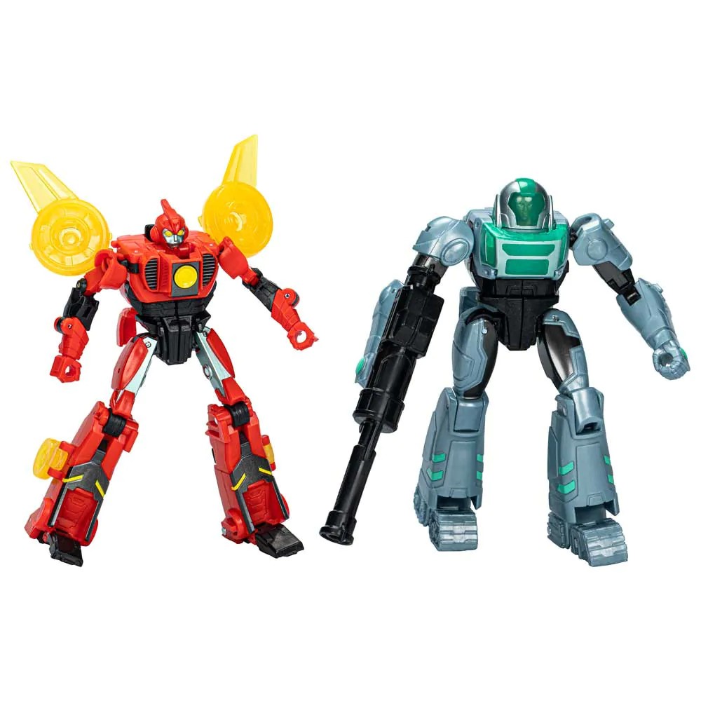 Set 2 figurine Hasbro Transformers Cyber Combiner Earth Spark Terran T si Robby Malto - poza 1