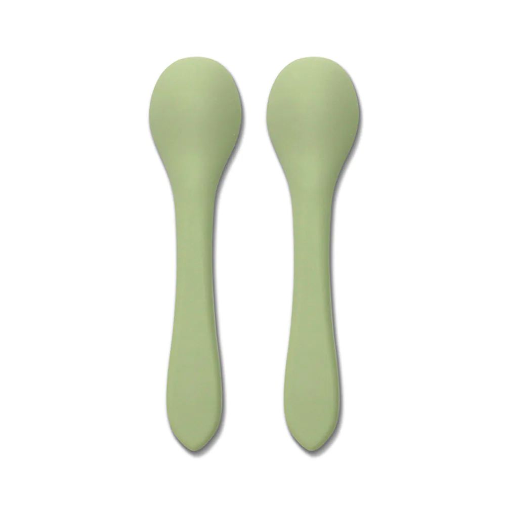 Set 2 linguri de silicon Lorelli Natural Verde - poza 2