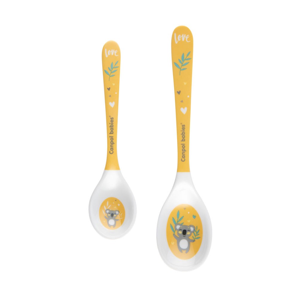 Set 2 linguri pentru bebelusi Canpol Exotic Animals Galben - poza 2