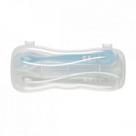 Set 2 lingurite silicon - Bleu - poza 3
