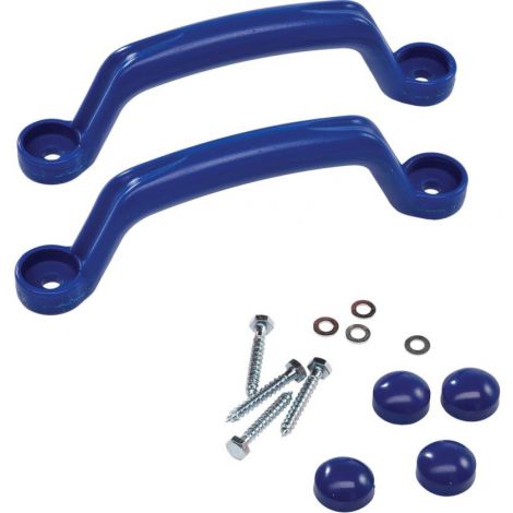 Set 2 manere de prindere, Smart-Line handgrips, 21.5 cm, pentru spatii de joaca, albastre, KBT - poza 1