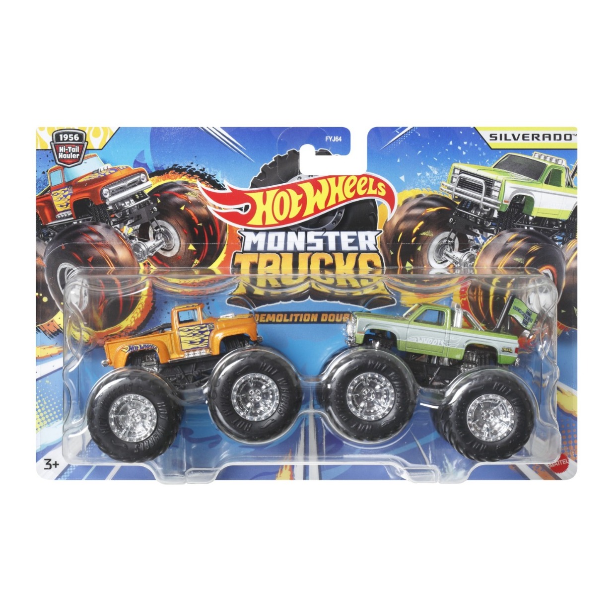 Set 2 masinute Hot Wheels Core Monster Trucks Demolition 1:64 - poza 2