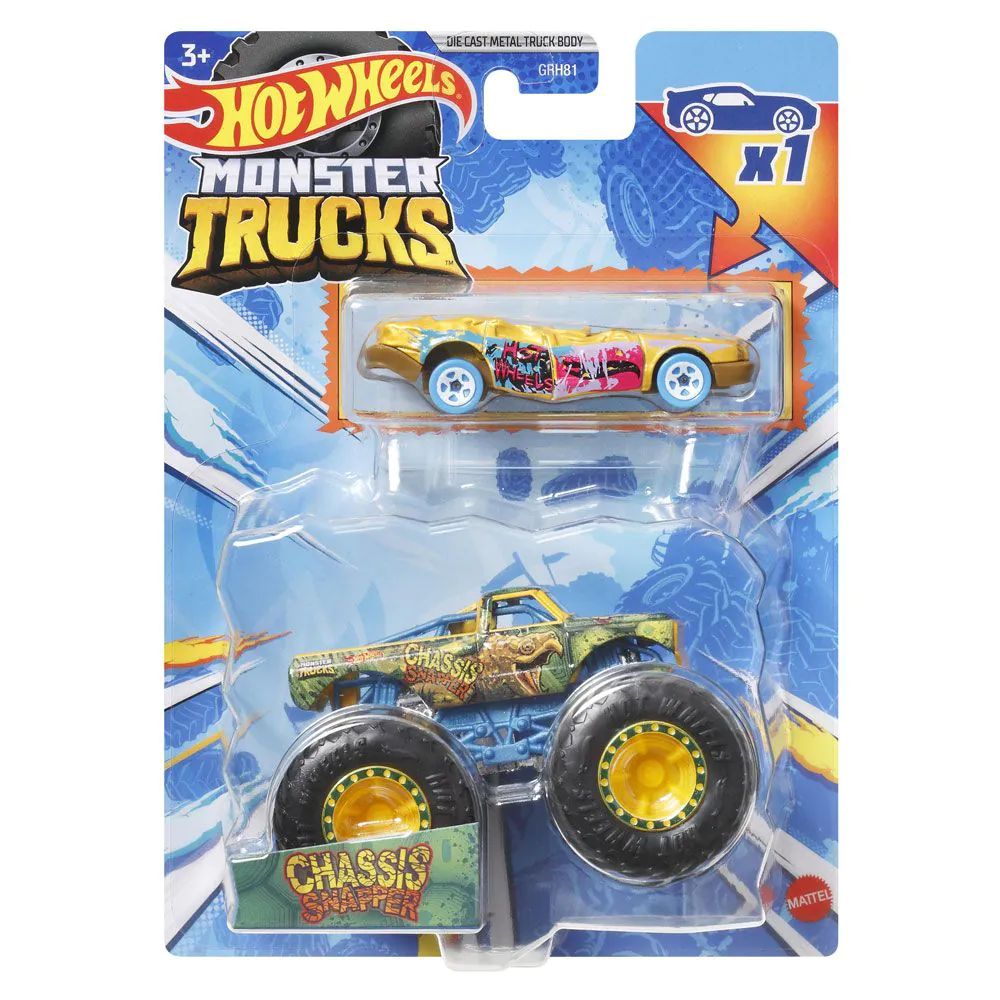 Set 2 masinute Hot Wheels Monster Trucks 1:64 - poza 3